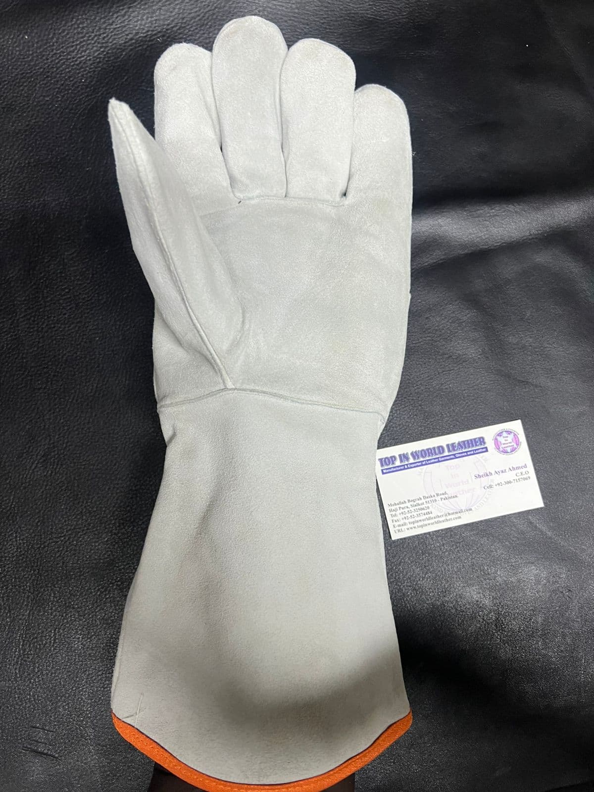 White Driver Glove
