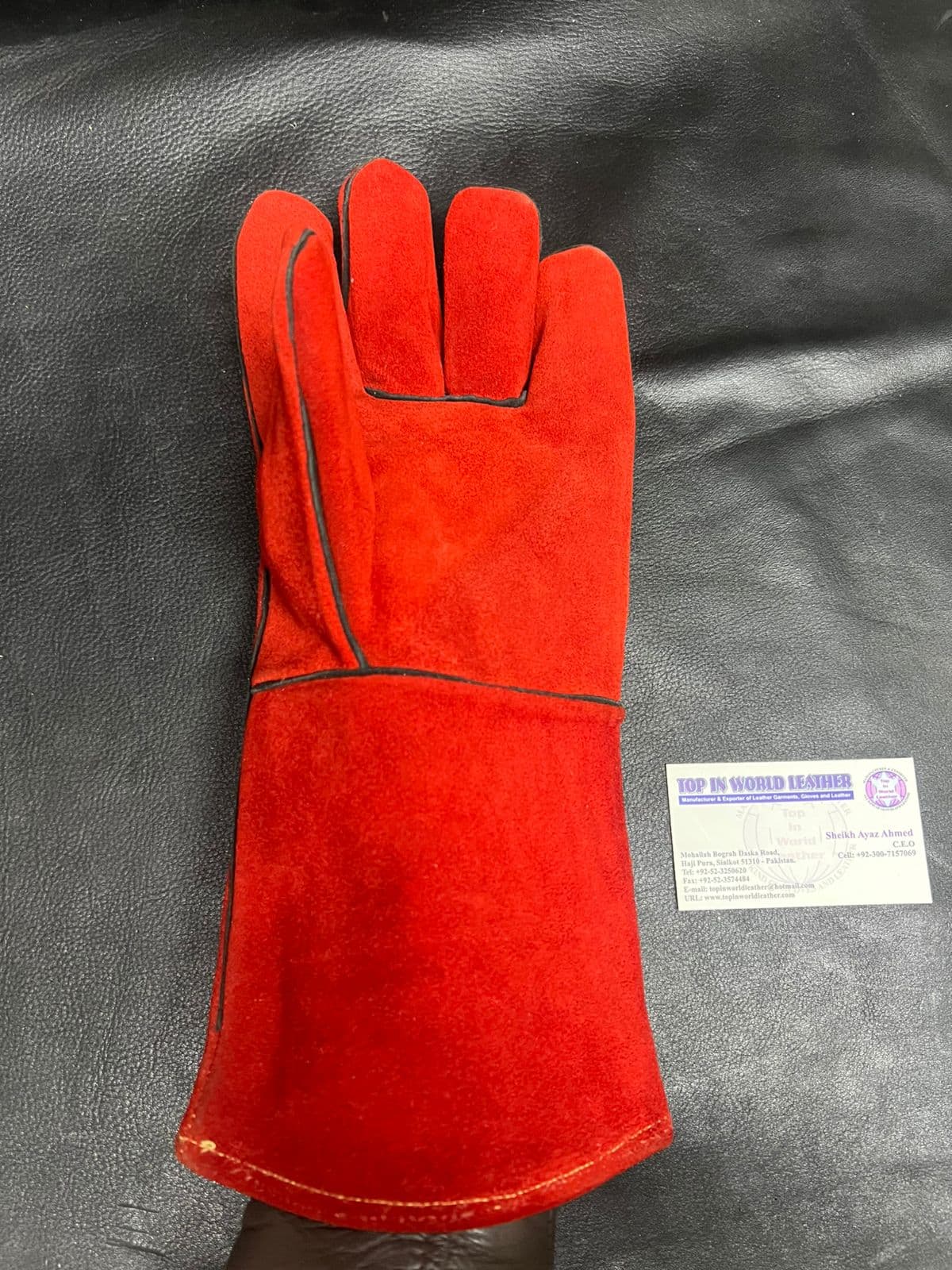 Red Long-Cuff Glove